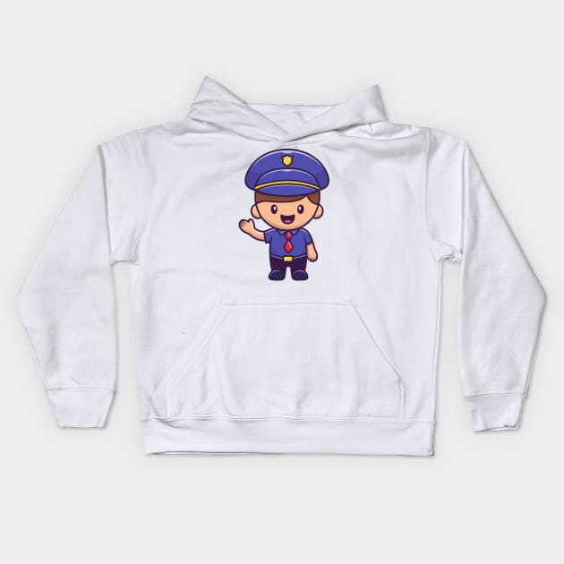 Policeman Kids Hoodie by Catalyst Labs